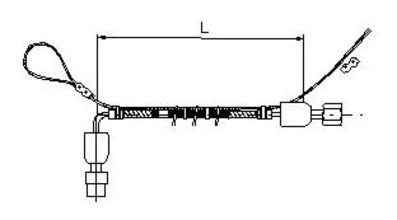 FLESSIBILI IN ACCIAIO INOX IXAL.S BOMBOLA L=1,3m