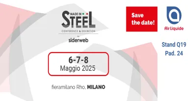 Air Liquide presenta a Made in Steel le sue soluzioni per la decarbonizzazione del settore siderurgico