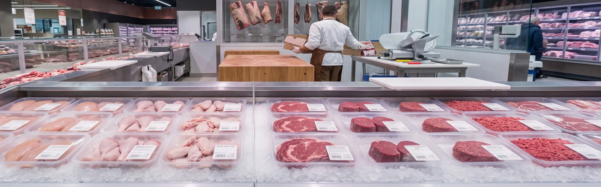 Carne e pollame in atmosfera protettiva