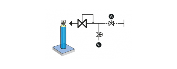 Diagrama esquemático Laboratório de montagem do regulador Air Liquide