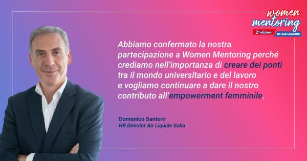 air liquide partecipa alla seconda edizione di women mentoring per l'empowerment femminile: intervista all'HR Director Domenico Santoro