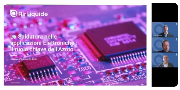 La saldatura nelle applicazioni elettroniche :  il ruolo chiave dell’Azoto