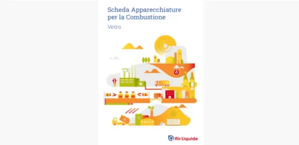 Scheda apparecchiature per la combustione per vetro