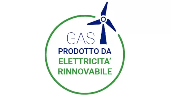 Gas prodotto da elettricità rinnovabile