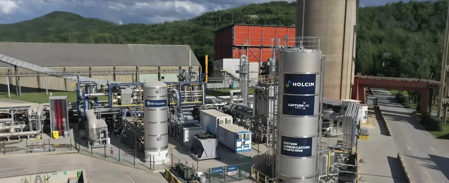 Air Liquide avvia un'unità pilota per la cattura di CO₂ dedicata alla decarbonizzazione dell'industria del cemento